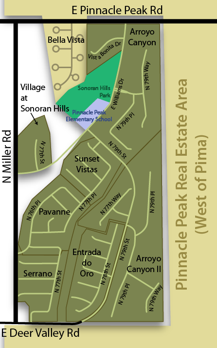 Sonoran Hills Real Estate Map