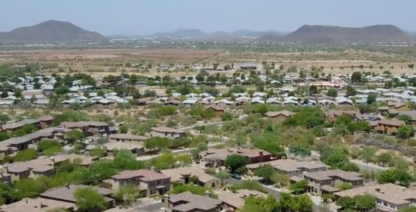 Aerial View Of Desert Ridge